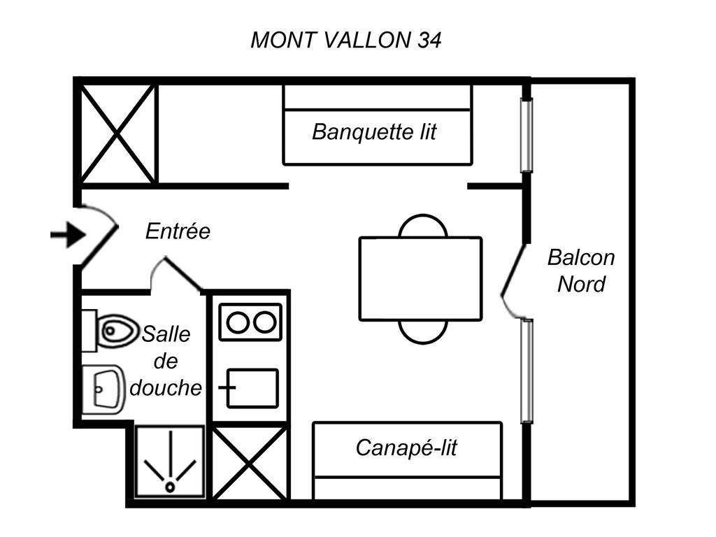 Residence Mont Vallon Meribel Bagian luar foto